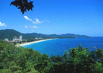 view over karon beach