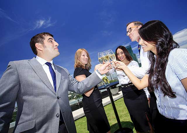 Meeting Rooftop Corporate Drinks