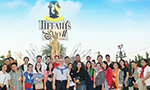 The team at Centara Grand Mirage enjoy local Pattaya attractions at the Tiffanys show