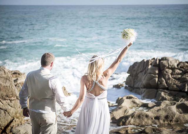 Ocean-side wedding