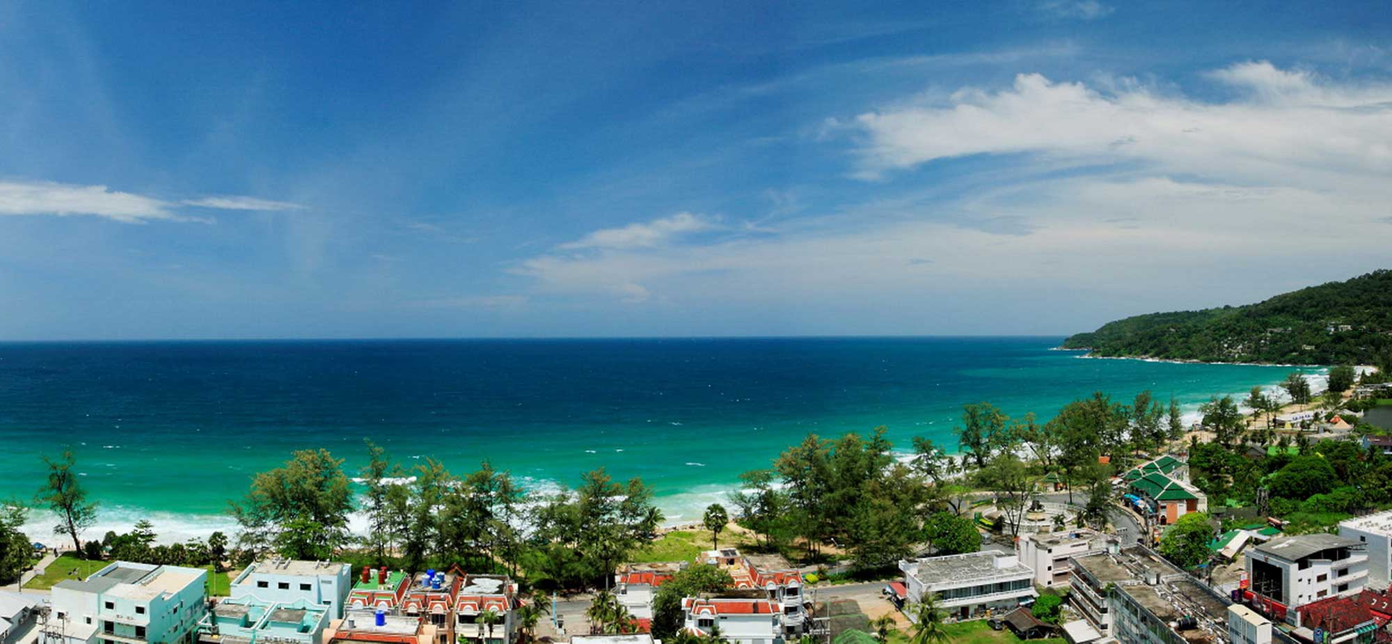 Panorama from the property top floor